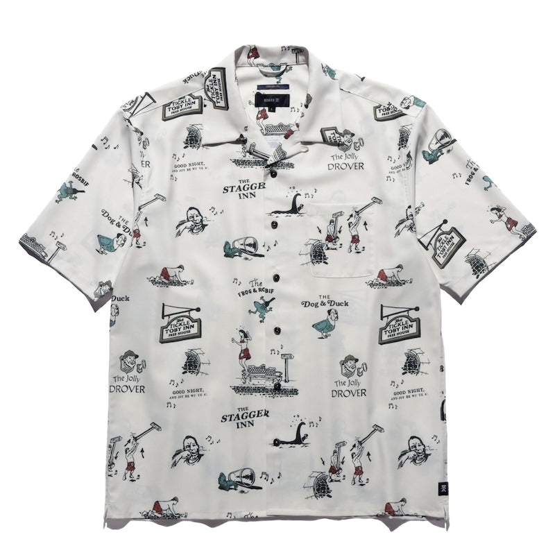 ROARK S/Sシャツ CHARMED CIRCLE GONZO S/S SHIRTS ホワイト 商品画像 正面