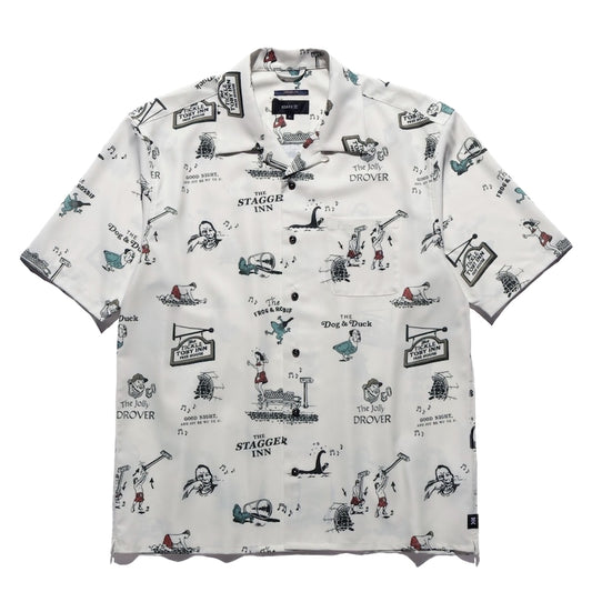 ROARK S/Sシャツ CHARMED CIRCLE GONZO S/S SHIRTS ホワイト 商品画像 正面