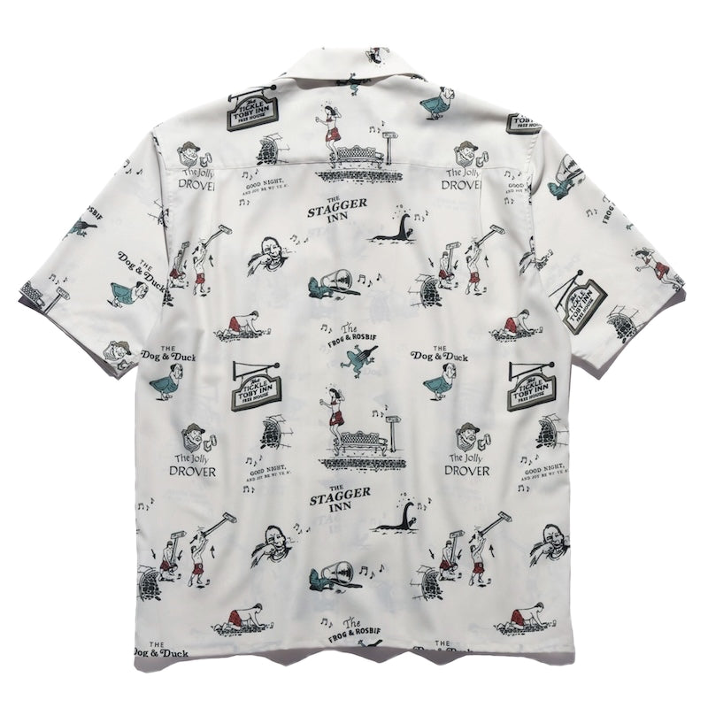 ROARK S/Sシャツ CHARMED CIRCLE GONZO S/S SHIRTS ホワイト 商品画像 背面