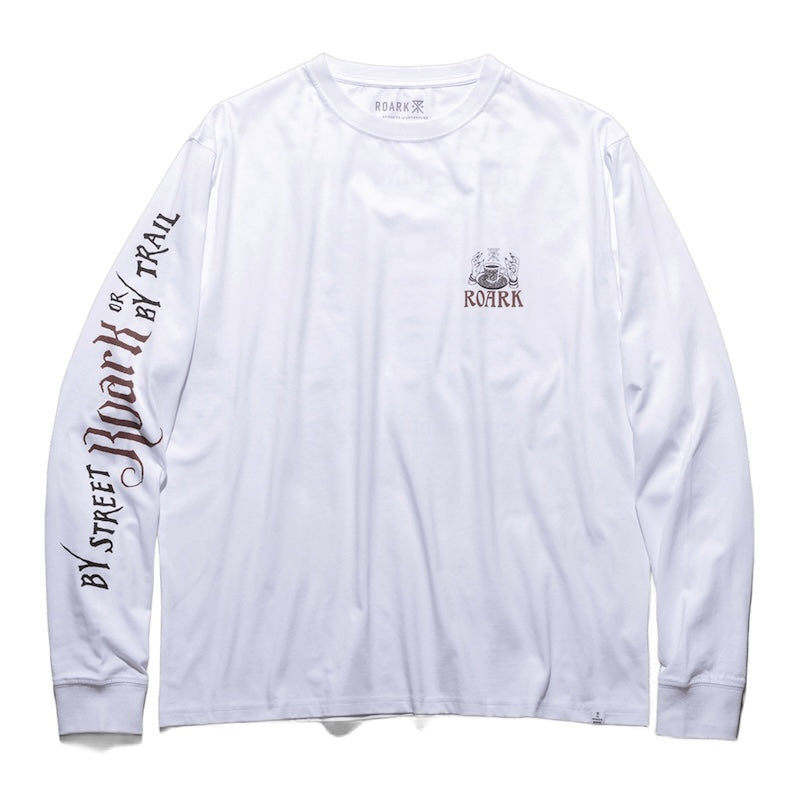 ROARK L/STシャツ READING RITUAL L/S TEE ホワイト 商品画像 正面