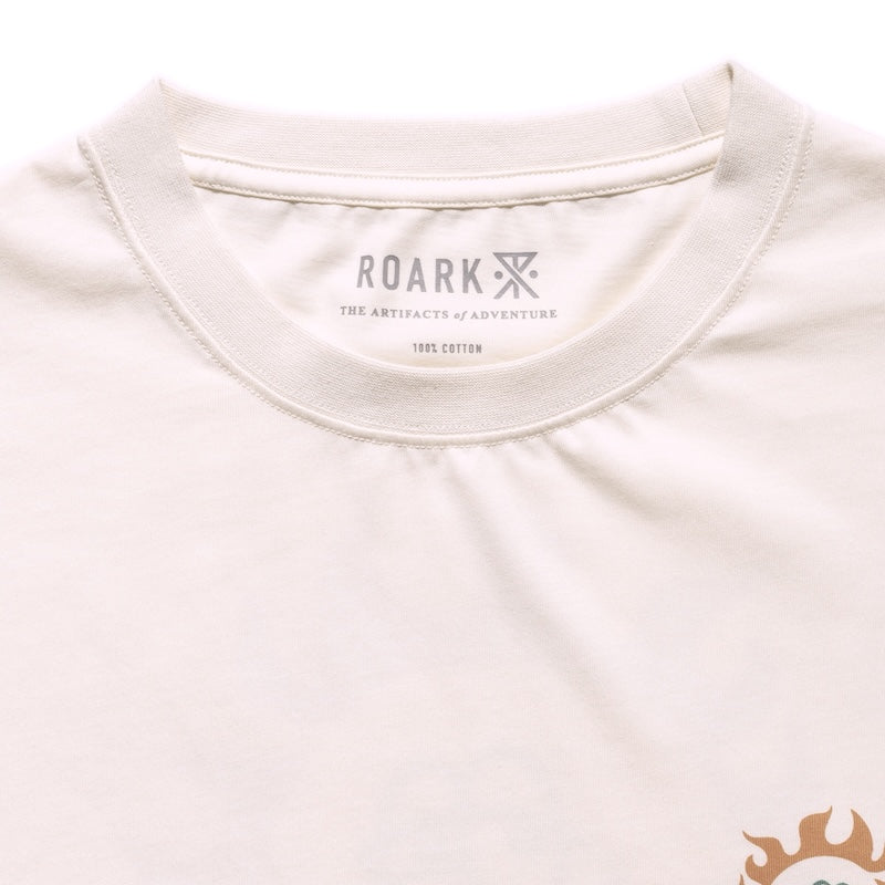 ROARK L/STシャツ SUNBEAM L/S TEE ナチュラル 商品画像 首元