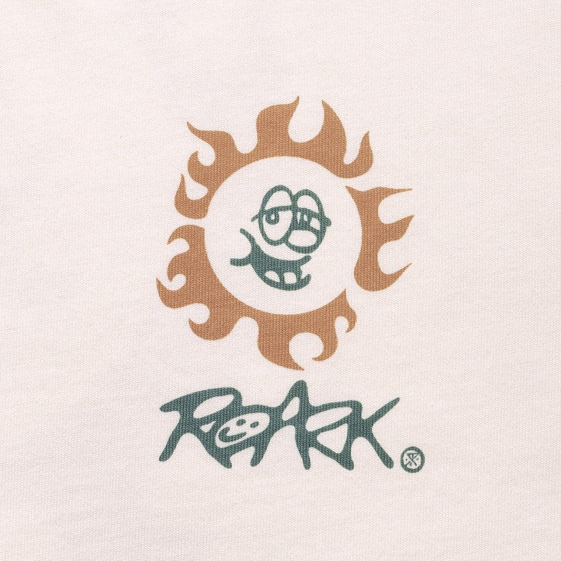ROARK L/STシャツ SUNBEAM L/S TEE ナチュラル 商品画像 フロントプリント