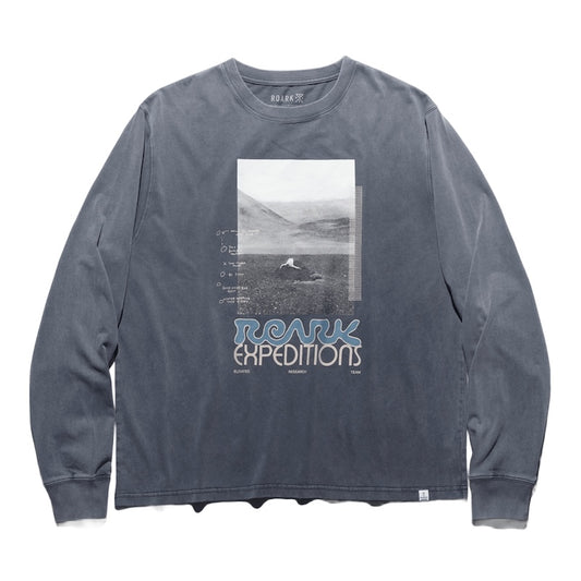 ROARK L/STシャツ ELEVATED WELL WORN L/S TEE デザートネイビー 商品画像 正面