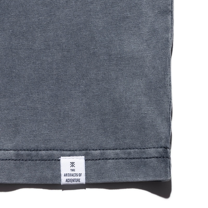 ROARK L/STシャツ ELEVATED WELL WORN L/S TEE デザートネイビー 商品画像裾