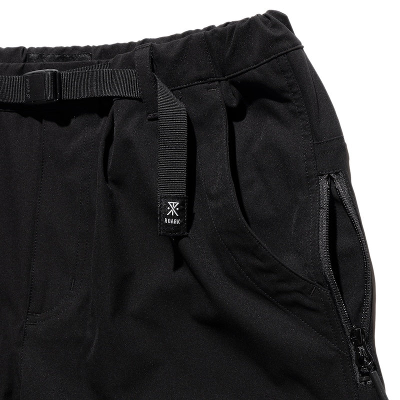 ROARK パンツ TRAVEL PANT ROAMFREE w/Jersey - RELAX ブラック 商品画像 クローズアップ 3