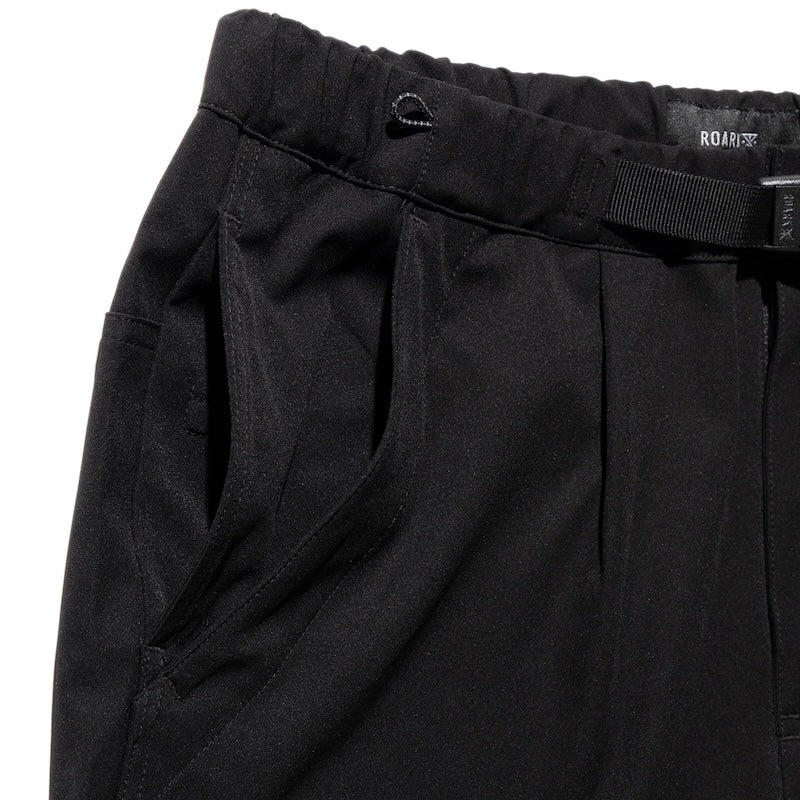 ROARK パンツ TRAVEL PANT ROAMFREE w/Jersey - RELAX ブラック 商品画像 クローズアップ 4