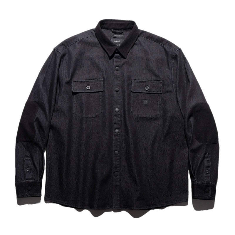 ROARK L/Sシャツ NORDSMAN DENIM SHIRT ブラック 商品画像 正面