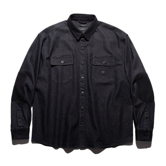 ROARK L/Sシャツ NORDSMAN DENIM SHIRT ブラック 商品画像 正面