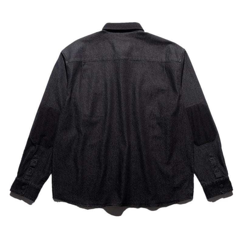 ROARK L/Sシャツ NORDSMAN DENIM SHIRT ブラック 商品画像 背面