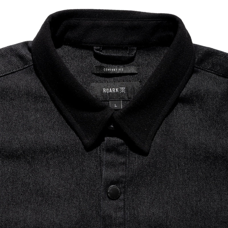 ROARK L/Sシャツ NORDSMAN DENIM SHIRT ブラック 商品画像 クローズアップ 1