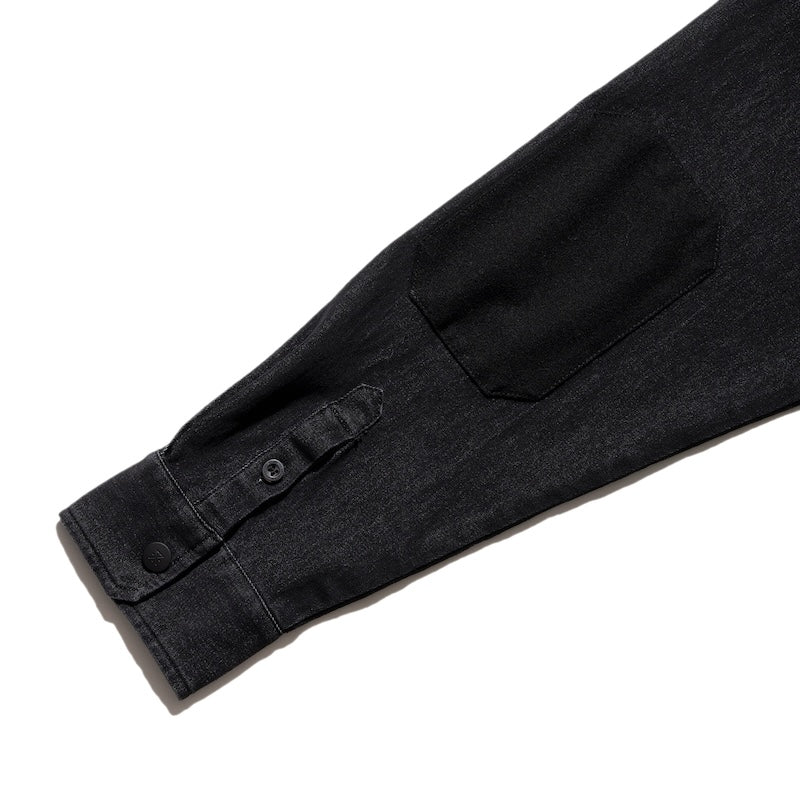 ROARK L/Sシャツ NORDSMAN DENIM SHIRT ブラック 商品画像 クローズアップ 4