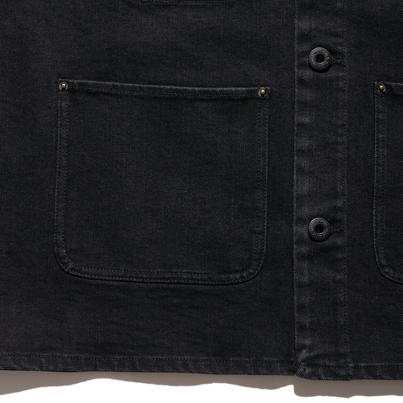 ROARK ジャケット ENGINEER SHIRTS JKT ブラック 商品画像 クローズアップ 4