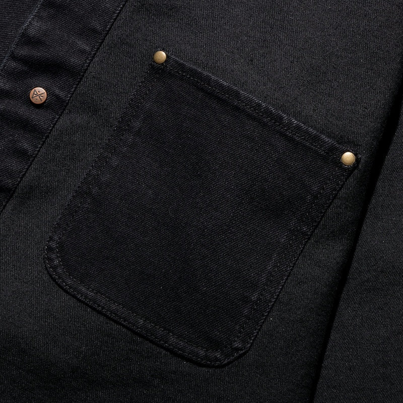 ROARK ジャケット ENGINEER SHIRTS JKT ブラック 商品画像 クローズアップ 5