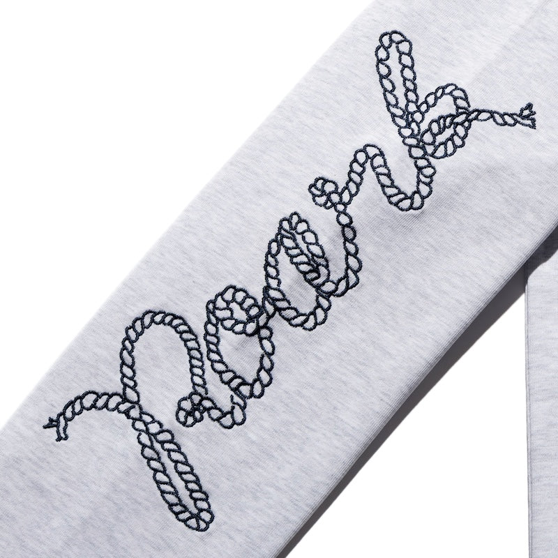 ROARK L/STシャツ ROAMING 14oz H/W L/S TEE グレー 商品画像 袖プリント