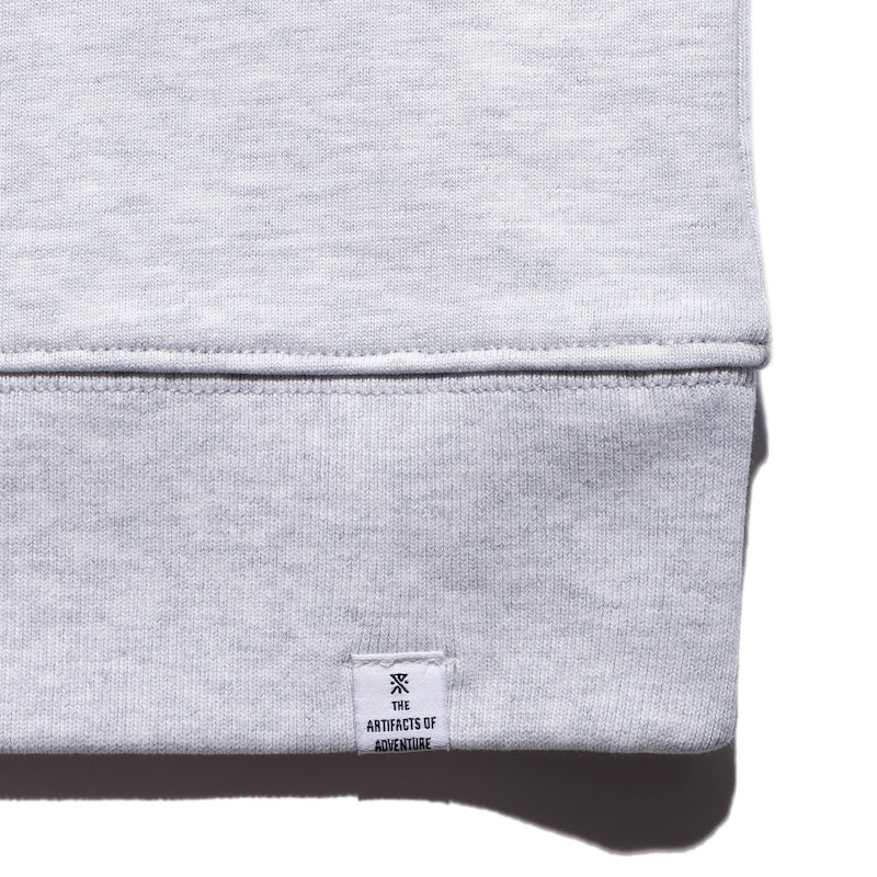 ROARK L/STシャツ ROAMING 14oz H/W L/S TEE グレー 商品画像 裾リブ