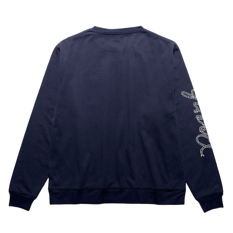 ROARK L/STシャツ ROAMING 14oz H/W L/S TEE ネイビー 商品画像 背面