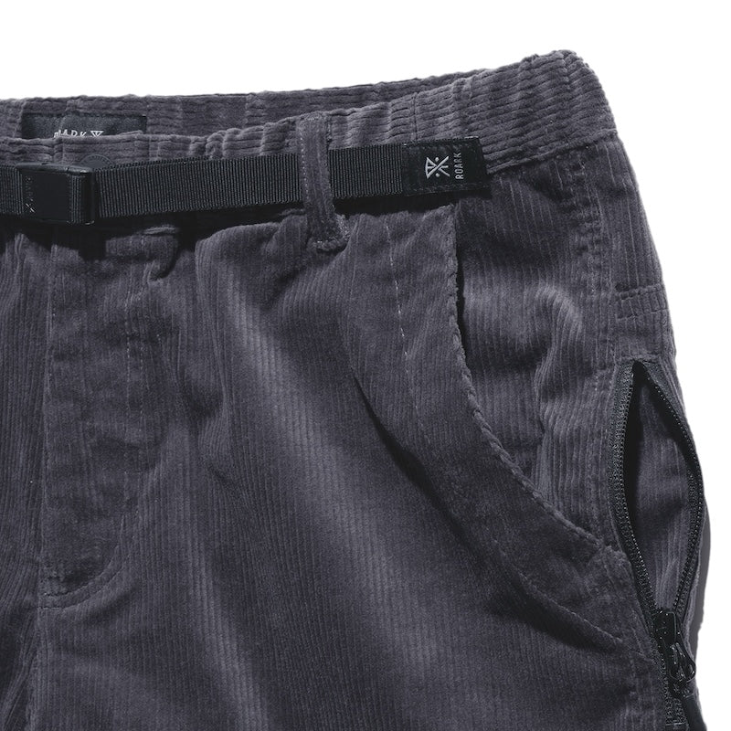 ROARK パンツ TRAVEL PANT CORDUROY - RELAX グレー 商品画像 クローズアップ 4