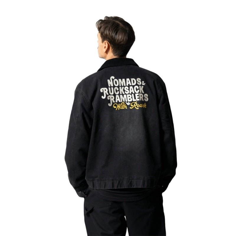 ROARK ジャケット CONVOY JACKET (Black) 着用画像 背面