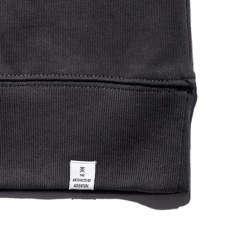 ROARK L/STシャツ MEDIVAL 14oz H/W L/S TEE (Charcoal) 商品画像 裾ピスネーム