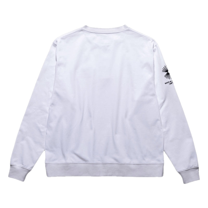 ROARK L/STシャツ ROAMING 14oz H/W HENLY NECK L/S TEE ホワイト 商品画像 背面