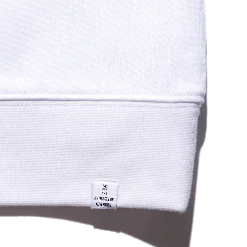 ROARK L/STシャツ ROAMING 14oz H/W HENLY NECK L/S TEE ホワイト 商品画像 裾ピスネーム