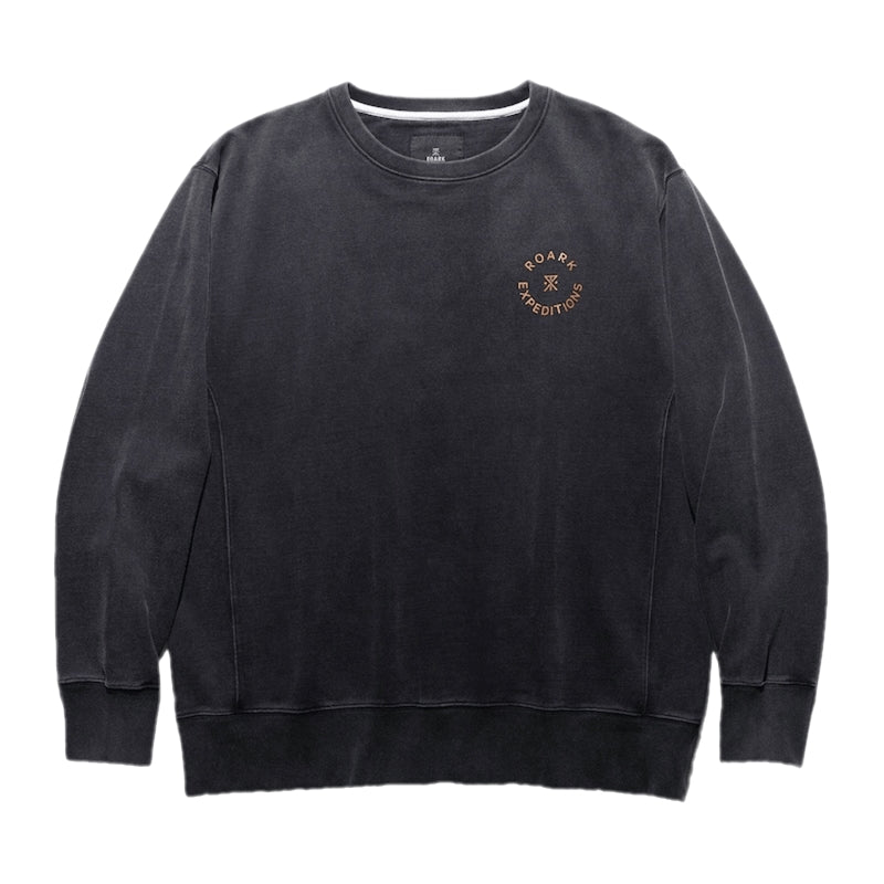 ROARK クルースウェット R.E CREW SWEAT (Black) 商品画像 正面