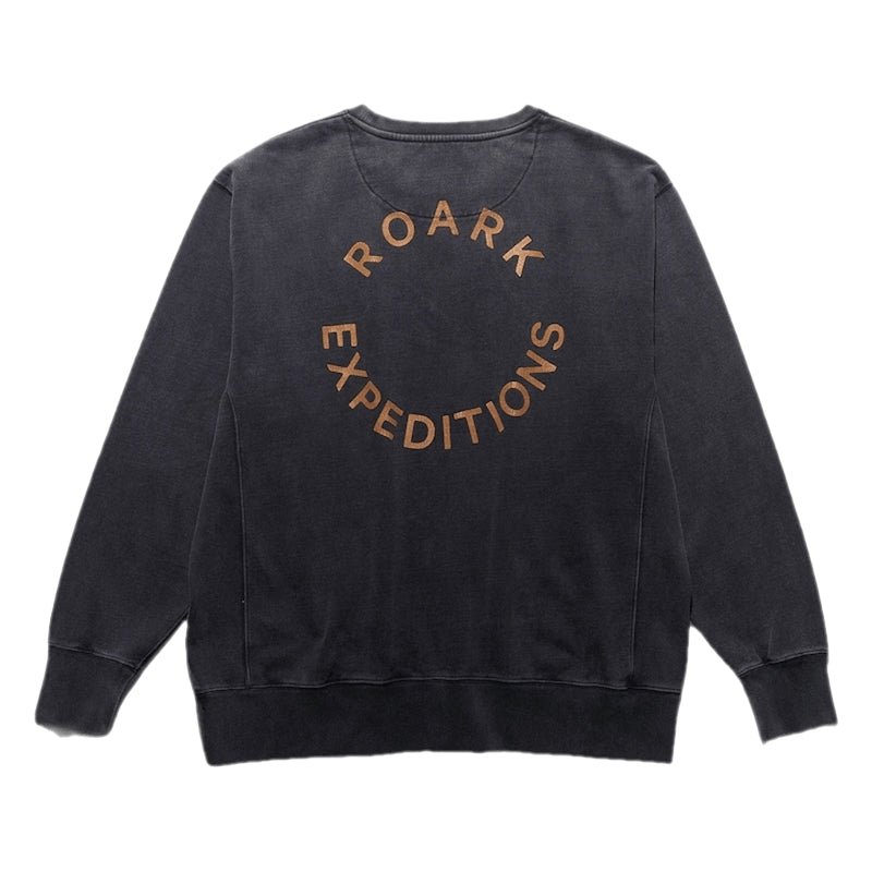 ROARK クルースウェット R.E CREW SWEAT (Black) 商品画像 背面