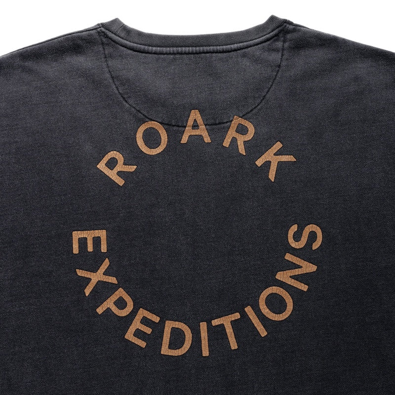 ROARK クルースウェット R.E CREW SWEAT (Black) 商品画像 バックプリント
