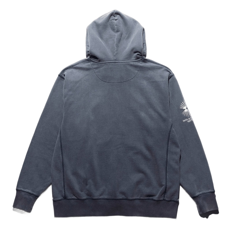 ROARK ジップパーカー ROAMIING F/Z HOOD SWEAT (Desert Navy) 商品画像 背面