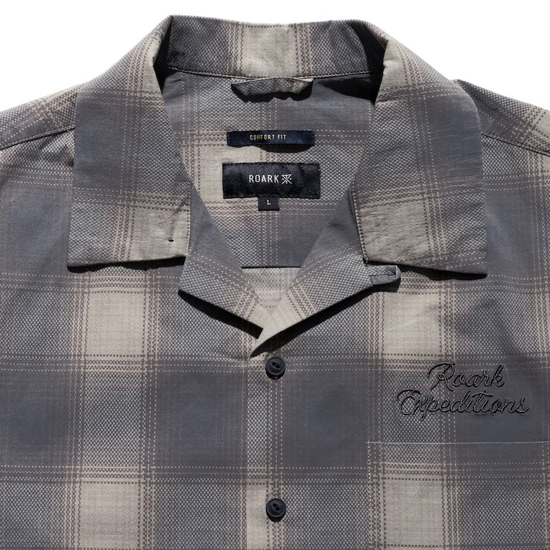ROARK L/Sシャツ WILDCAMP LS SHIRT (Faded Brown) 商品画像 襟