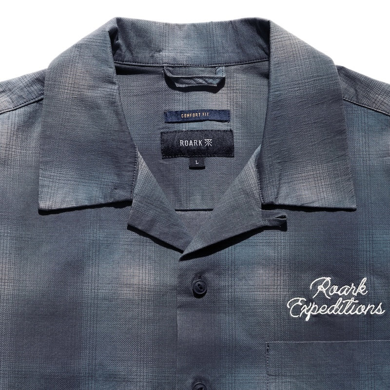 ROARK L/Sシャツ WILDCAMP LS SHIRT (Slate) 商品画像 襟