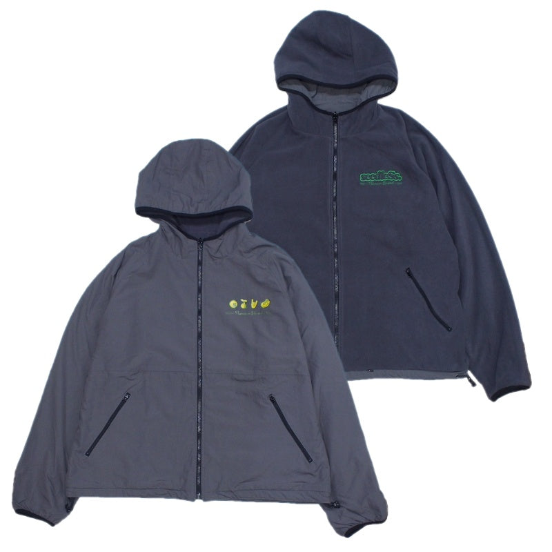 seedleSs　ジャケット　"SD REVERSIBLE FLEECE MOUNTAIN JKT"　(Gray)