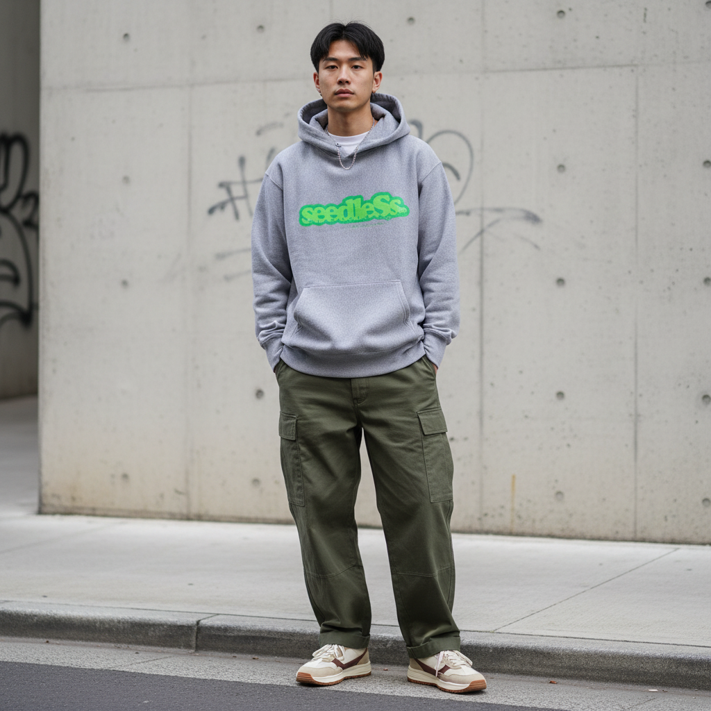 seedleSs　パーカー　"COOP PULLOVER HOODY 12oz"　(H.Grey)