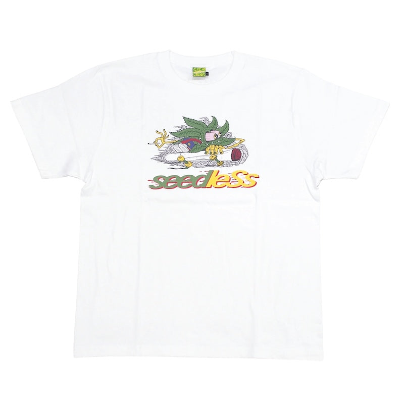 seedleSs Tシャツ SD SKATELEAFMONSTER S/S TEE ホワイト 商品画像 正面