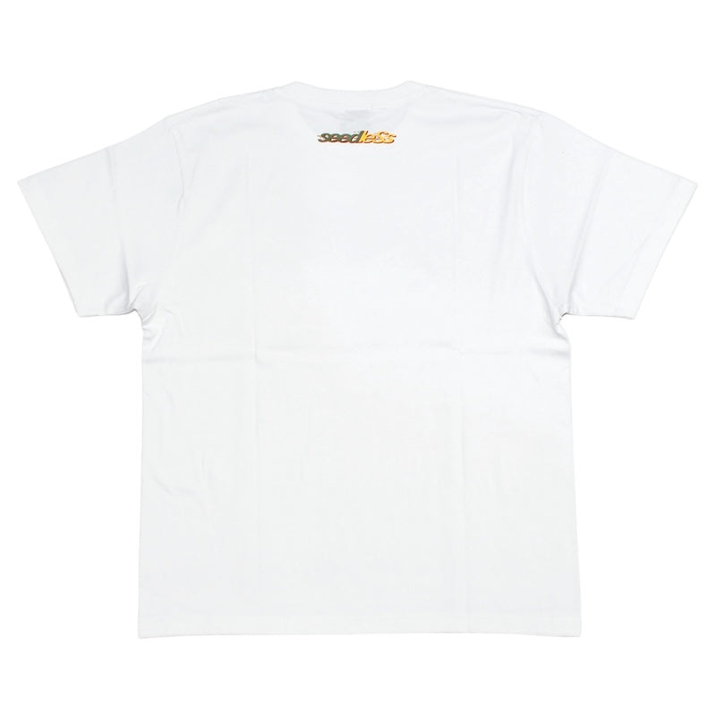 seedleSs Tシャツ SD SKATELEAFMONSTER S/S TEE ホワイト 商品画像 背面