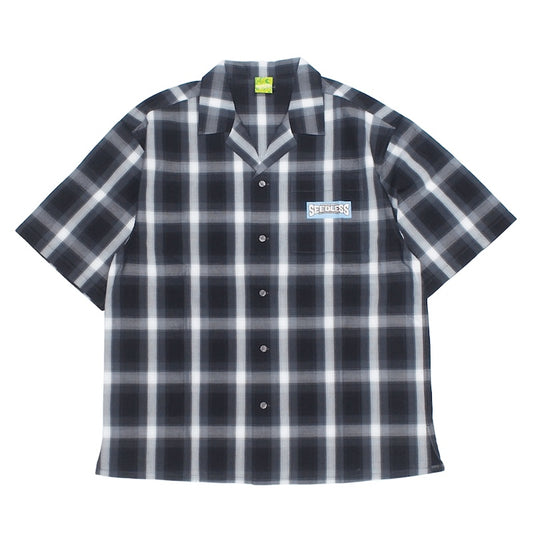 seedleSs S/Sシャツ SD COLORS RADIALL LOGO S/S CHECK SHIRT ブラック 商品画像 正面