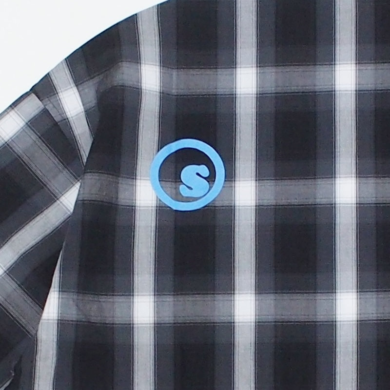 seedleSs S/Sシャツ SD COLORS RADIALL LOGO S/S CHECK SHIRT ブラック 商品画像 バックプリント