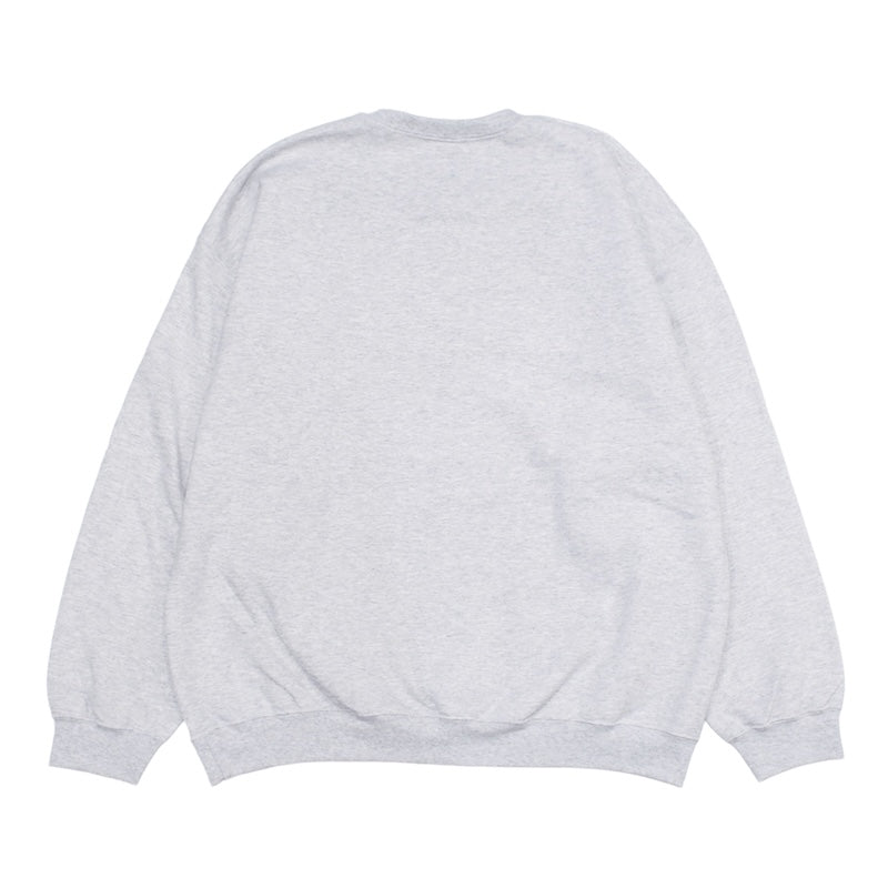 Shed クルースウェット box crewneck アッシュグレー 商品画像 背面