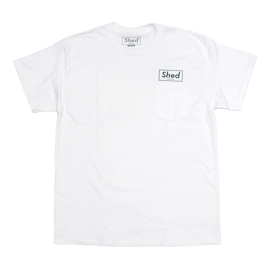 Shed Tシャツ PO box ホワイト/グリーン 商品画像 正面