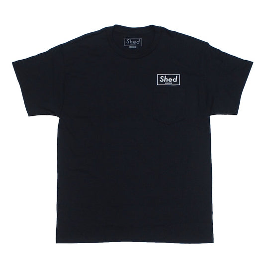 Shed Tシャツ PO box ブラック/ホワイト 商品画像 正面