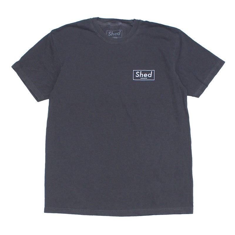 Shed Tシャツ box tee (Pepper / White) 商品画像 正面