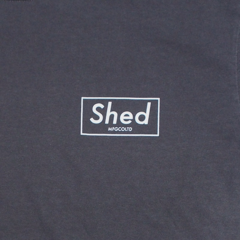 Shed Tシャツ box tee (Pepper / White) 商品画像 胸プリント