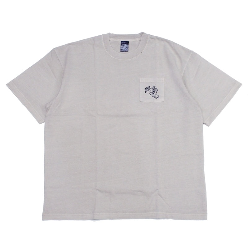 SANTA CRUZ　Tシャツ　"OVER DYE POCKET TEE"　(Ivory)