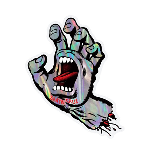 SANTA CRUZ　ステッカー　"SCREAMING METALLIC HAND STICKER 4'"