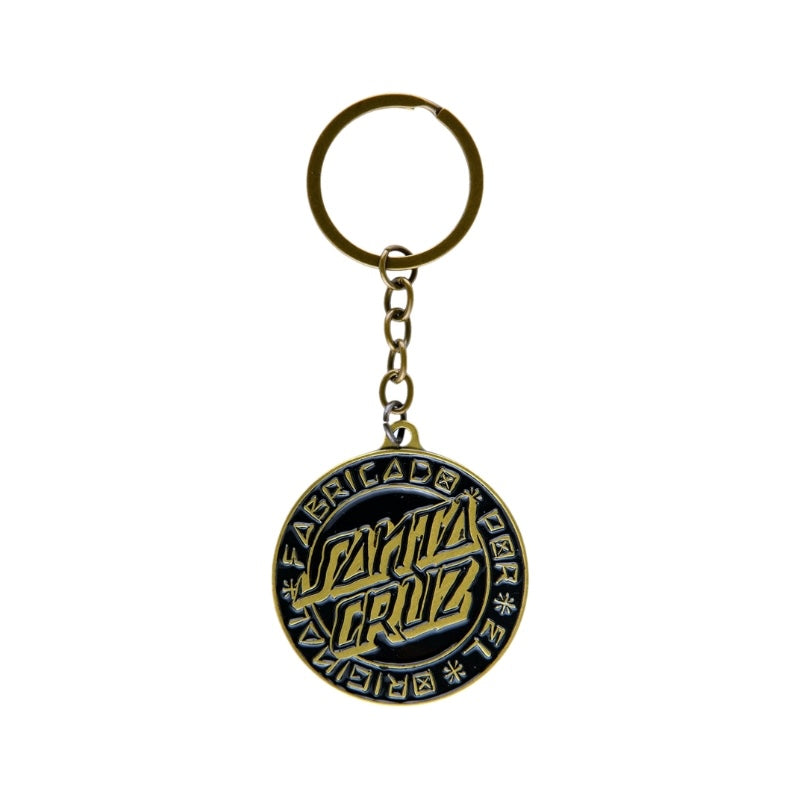 SANTA CRUZ キーホルダー LOCO DOT KEYCHAIN マットゴールド 商品画像 正面