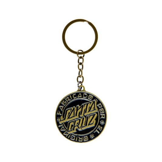 SANTA CRUZ キーホルダー LOCO DOT KEYCHAIN マットゴールド 商品画像 正面