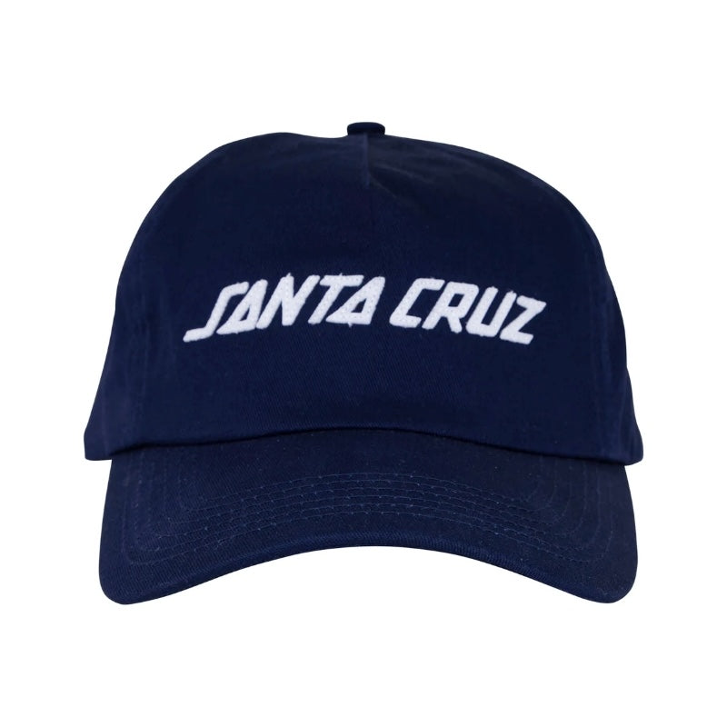 SANTA CRUZ キャップ STRIP FELT SNAPBACK CAP ネイビー 商品画像 正面