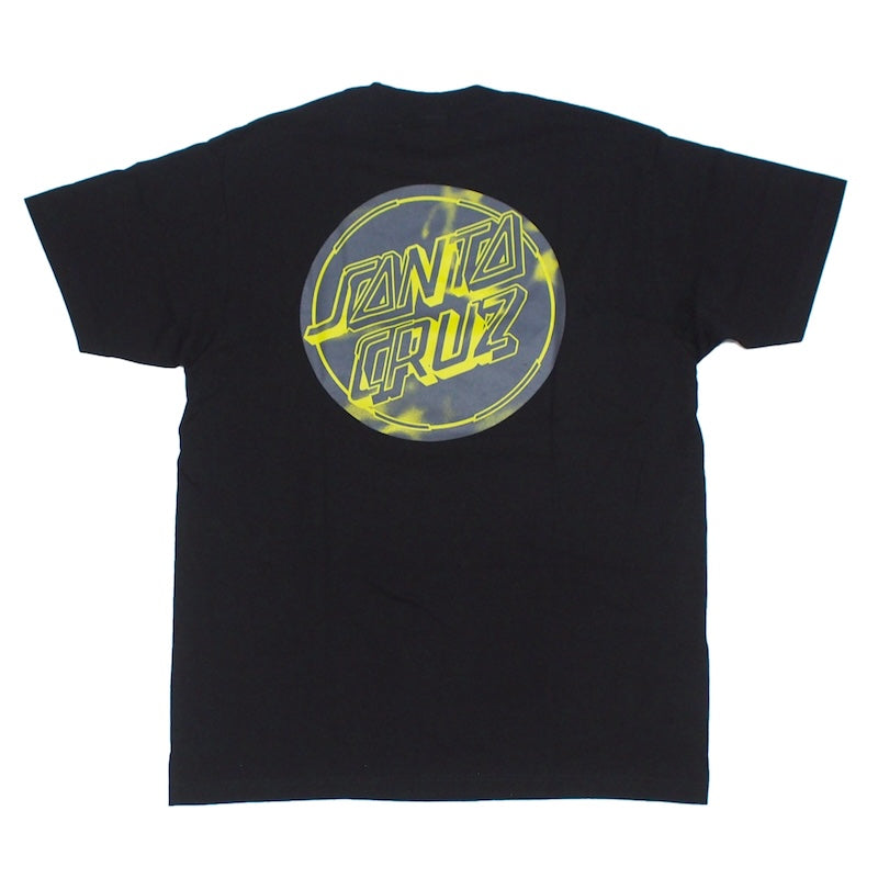 SANTA CRUZ Tシャツ ACID CLOUD DOT TEE ブラック 商品画像 背面