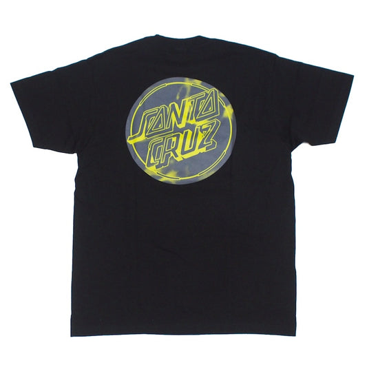 SANTA CRUZ Tシャツ ACID CLOUD DOT TEE ブラック 商品画像 背面