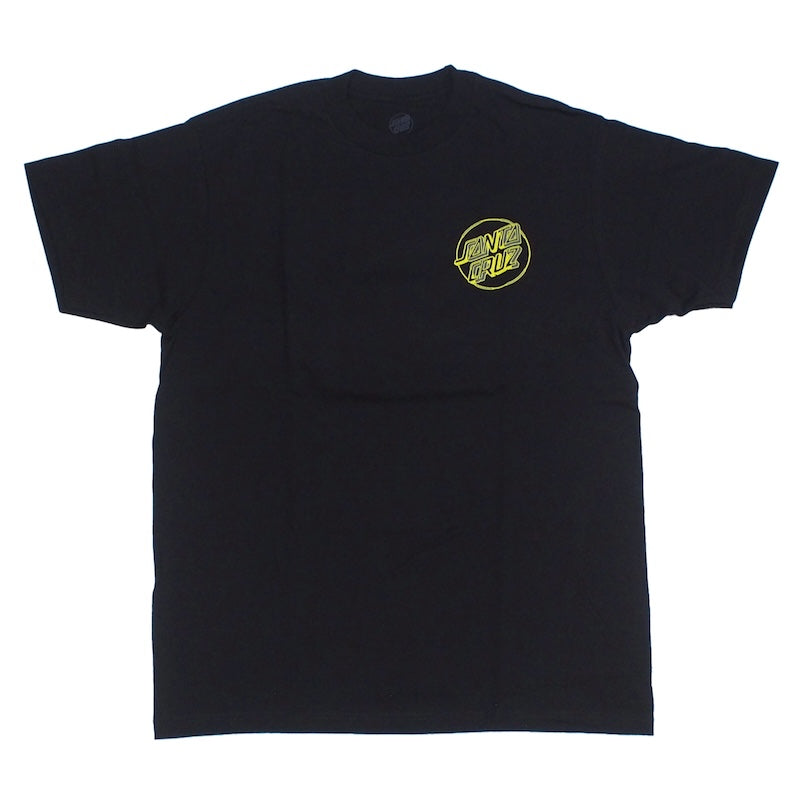 SANTA CRUZ Tシャツ ACID CLOUD DOT TEE ブラック 商品画像 正面
